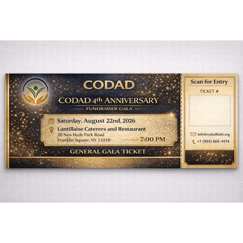 GALA LEVEE DE FONDS “ 4e ANNIVERSAIRE DE CODAD “