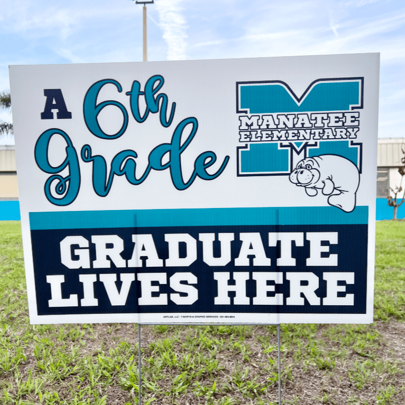 6th Grade Graduate Yard Signs - Class of 2026