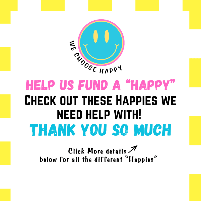Help us Fund Happies 😁🩵🩷