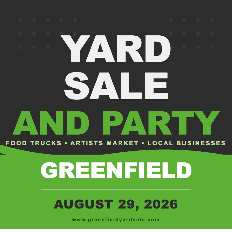 Greenfield Yard Sale & Party Sponsorship 2026