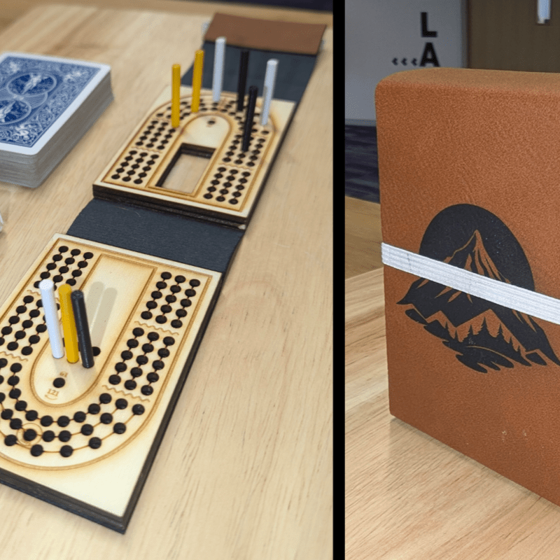 Design It: Laser Cut Travel Cribbage Board
