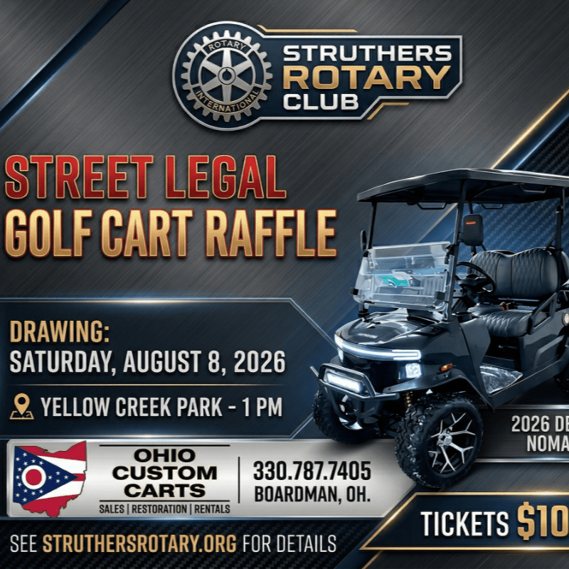 Cort Raffle Struthers Rotary Golf Cart Raffle 2026