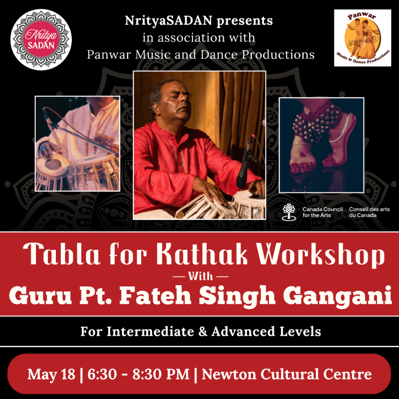 Tabla for Kathak Workshop with Guru Pt. Fateh Singh Gangani