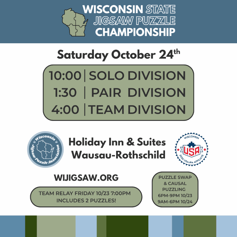 2026 Wisconsin State Jigsaw Puzzle Championship