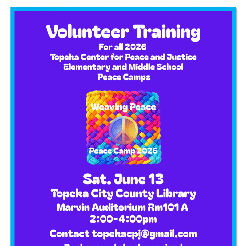 2026 Peace Camp Volunteer Training
