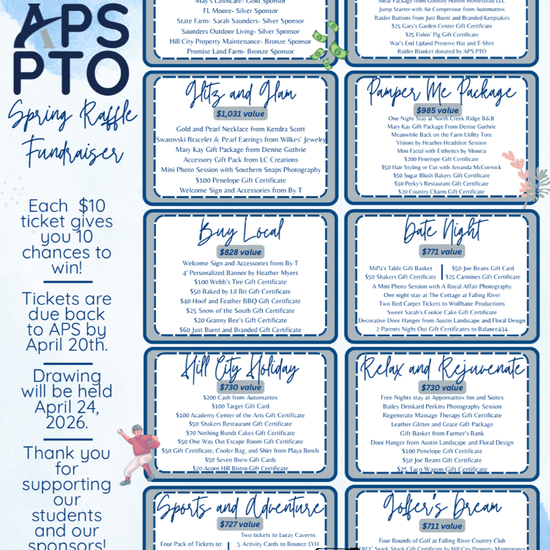 Pto Day Raffle APS PTO Spring Raffle II