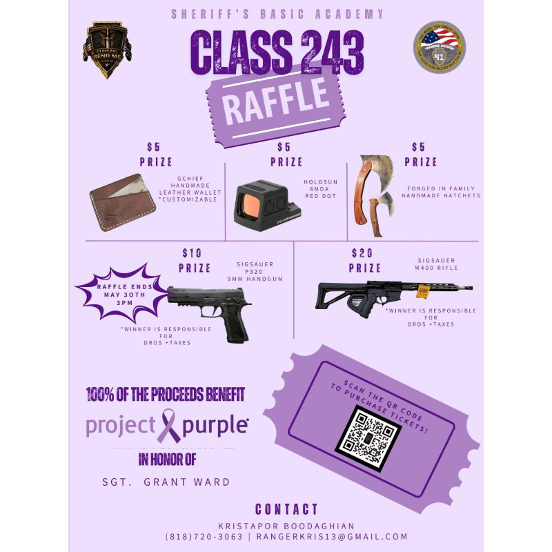 Academy Class 243 Raffle