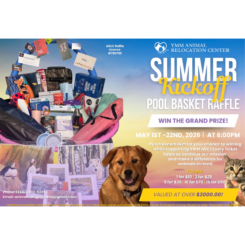 Pool Raffle Prizes Ymm Animal Relocation Center's Summer Pool Raffle 2026