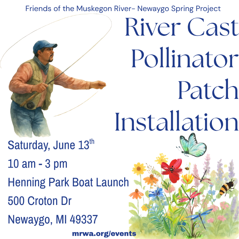 River Cast Pollinator Patch Installation