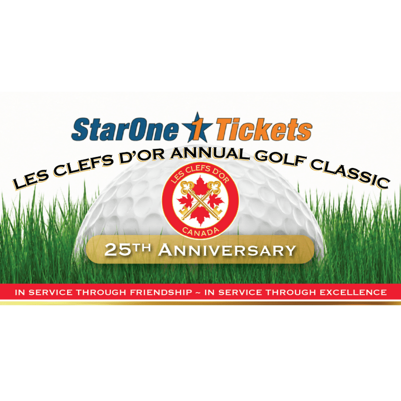 25th Annual StarOne Tickets Les Clefs d’Or Golf Classic