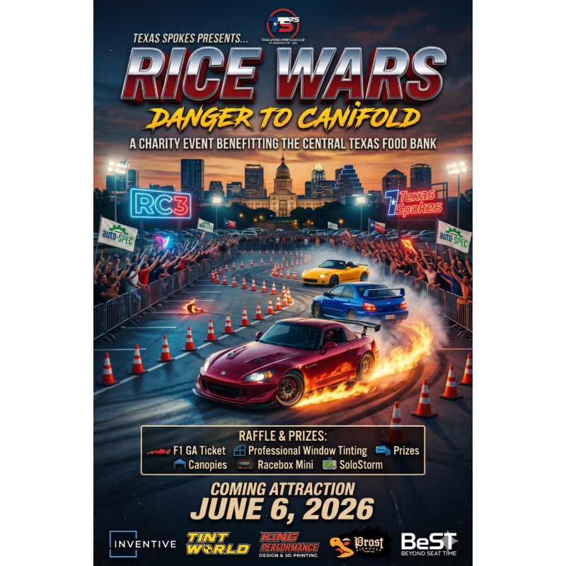 Texas Spokes and Auto Specialist presents RICE WARS: DANGER TO CANIFOLD