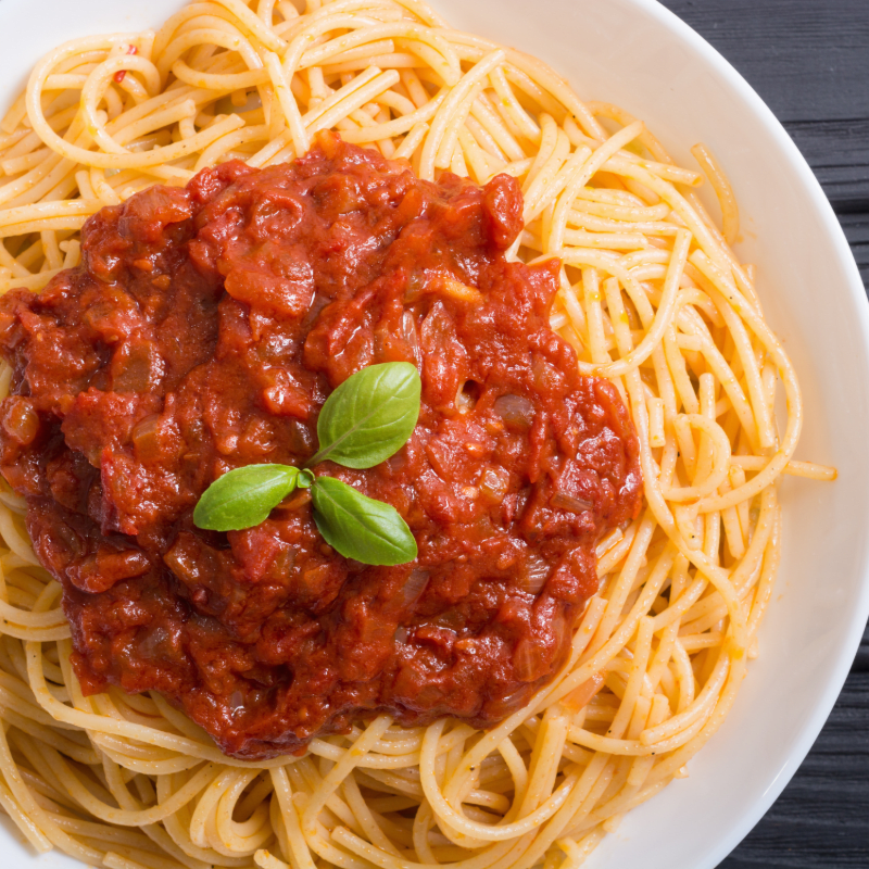 Dîner spaghetti