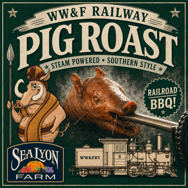 Pig Roast Steam Train - WW&F Railway