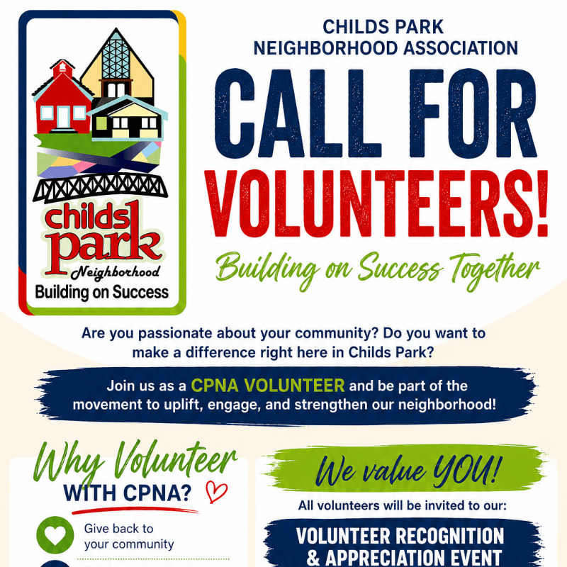 CPNA Volunteer Sign-Up | Get Involved in Childs Park