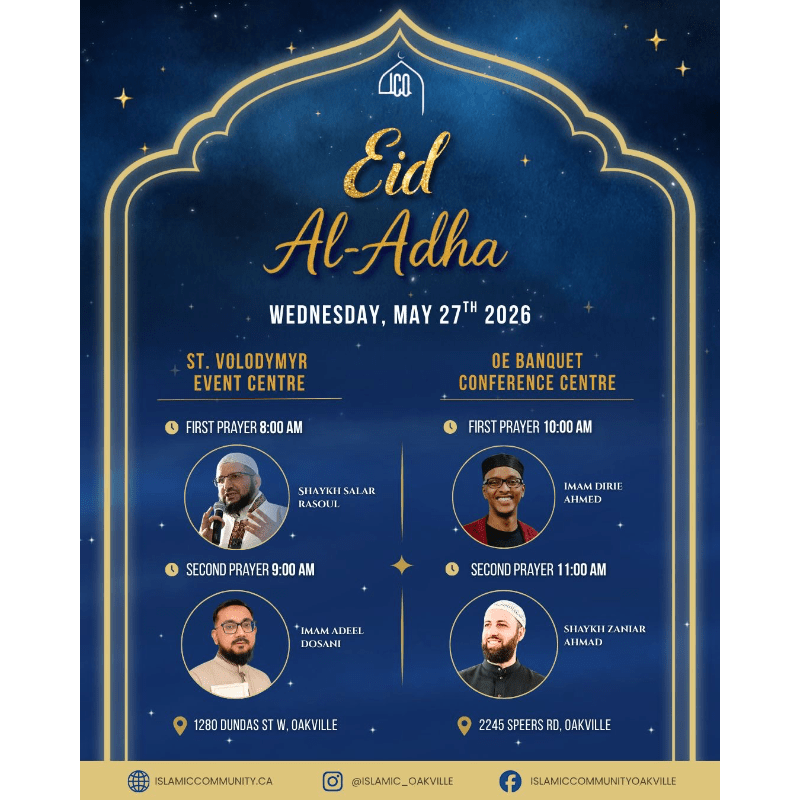 Eid Al-Adha 2026 – St. Volodymyr ICO Parking & Salah Reservation