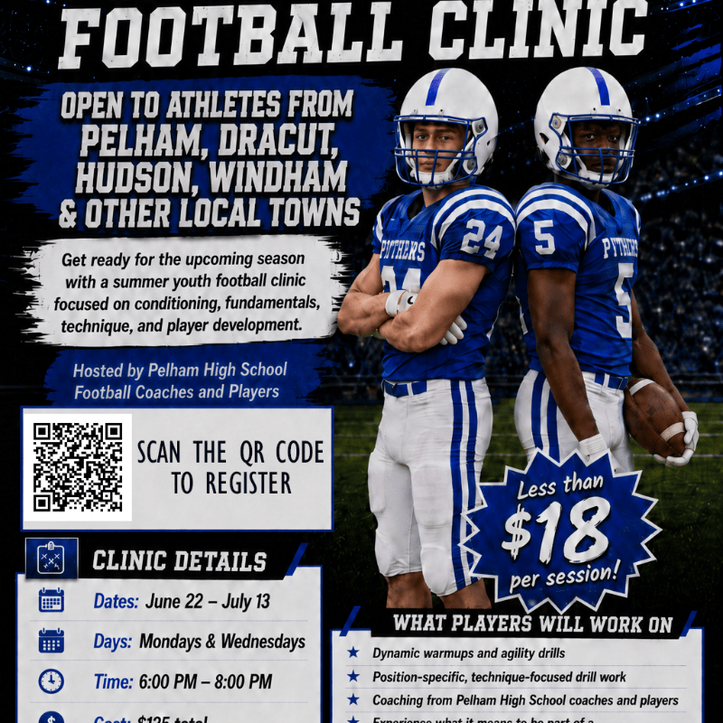 Pelham High School Youth Football Clinic