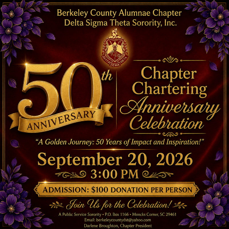50th Chartering Anniversary Celebration Berkeley County Alumnae Chapter