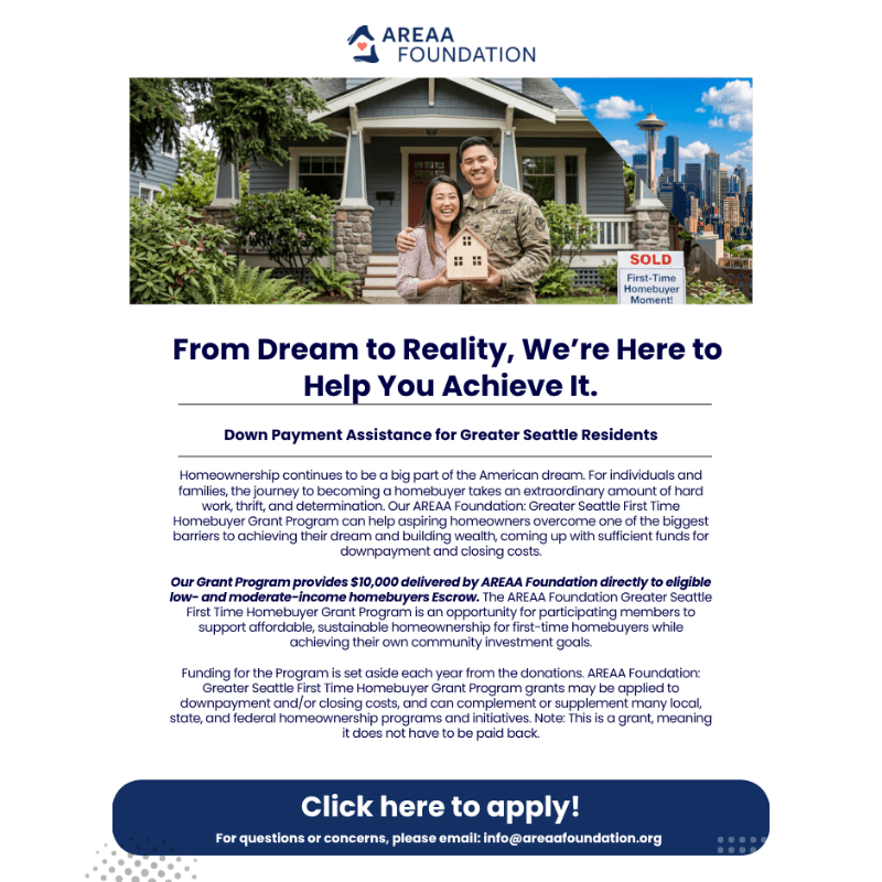Seattle First Time Homebuyer Grant