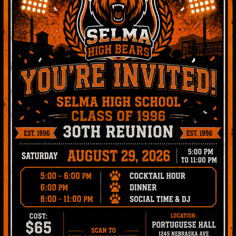 Selma High Class of 1996 30th reunion.