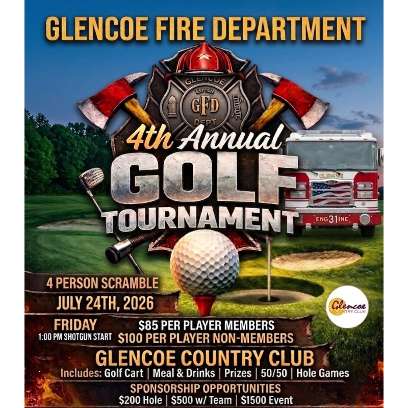 4th Annual Glencoe Fire Department Golf Tournament