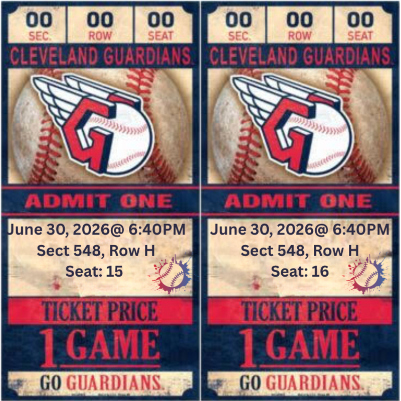 Operation Toys For Freedom Cleveland Guardians Tickets!