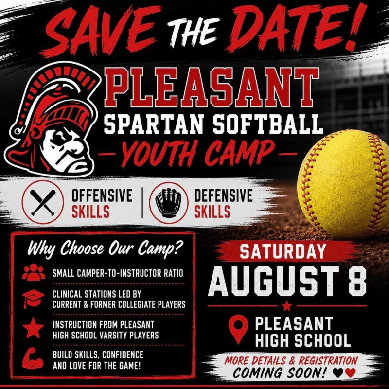 2026 Spartan Softball Youth Camp 3rd-5th Grade
