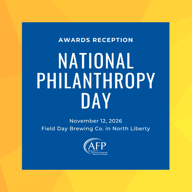 AFP Eastern Iowa's National Philanthropy Day Awards Reception