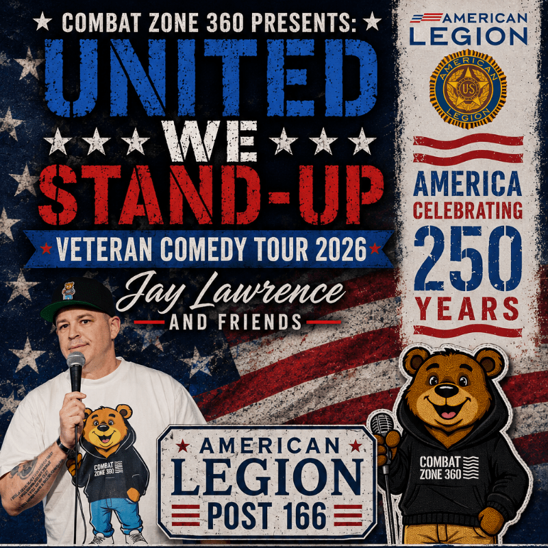 United We Stand-Up Veteran Comedy Tour 2026 (AL Post 166)