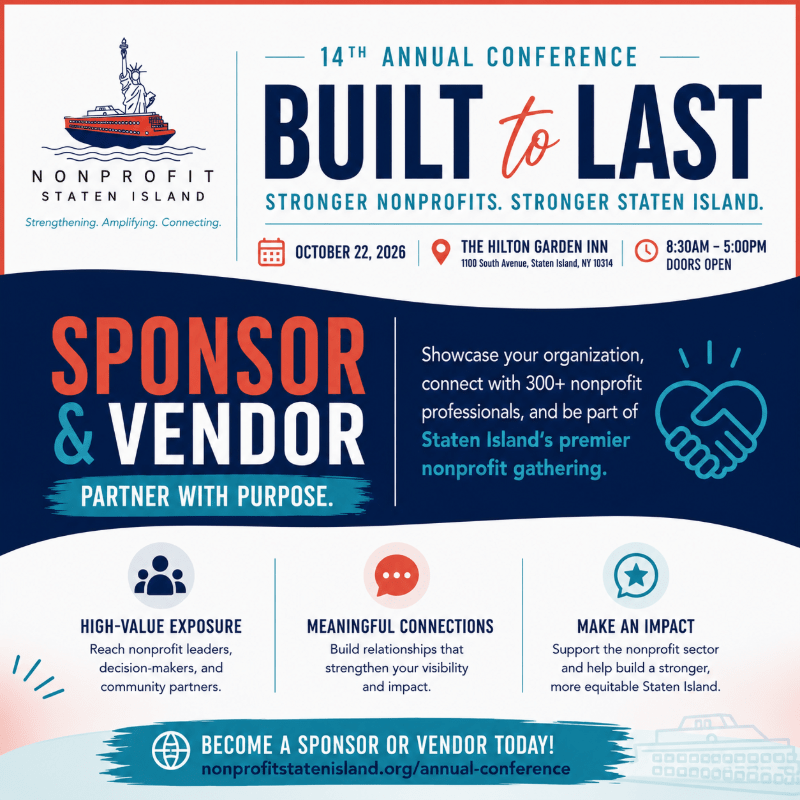2026 Staten Island Nonprofit Conference Sponsorship Opportunities