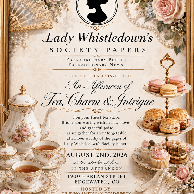 Lady Whistledown-An Afternoon of Tea, Charm & Intrigue