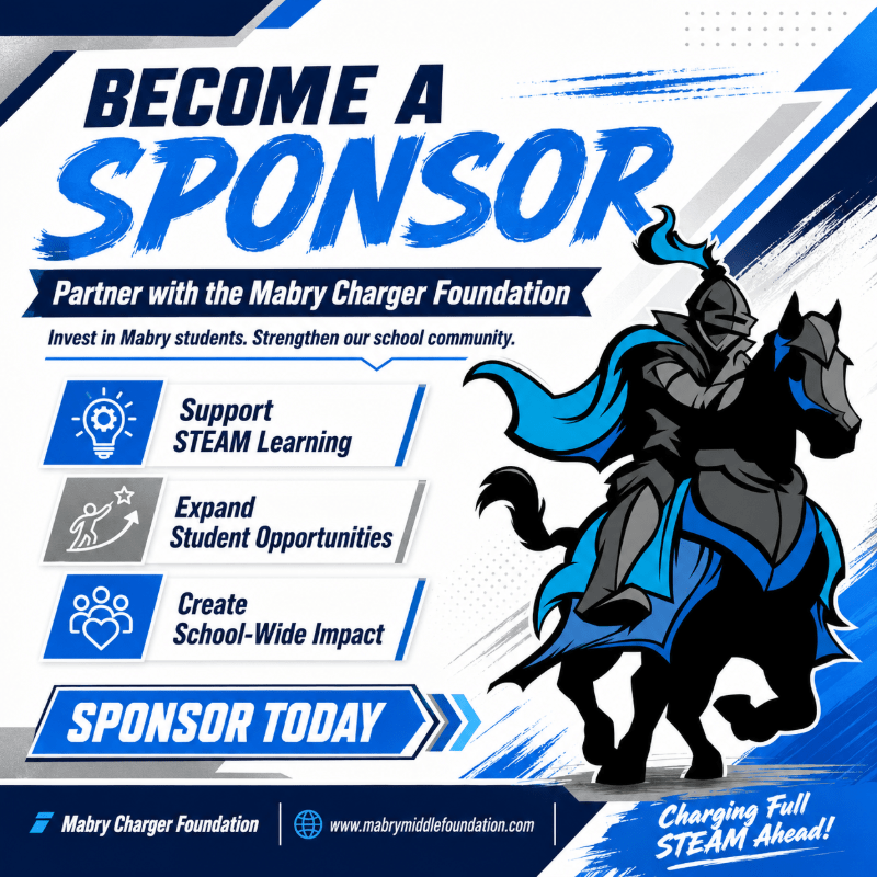 Mabry Charger Foundation Sponsorship 2026-2027