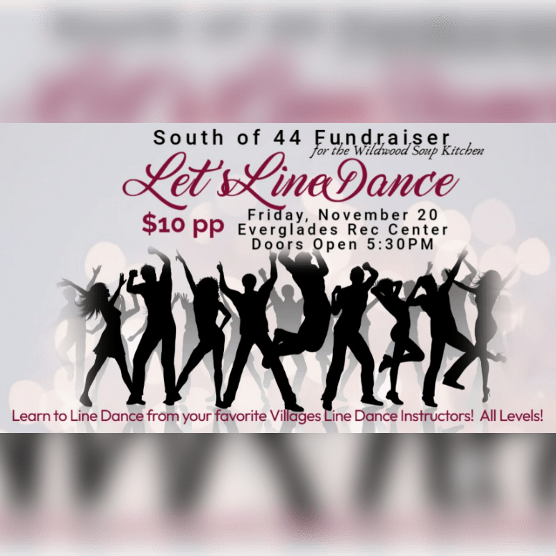Let's Line Dance Fundraiser 11/20/26 @ Everglades Rec Center