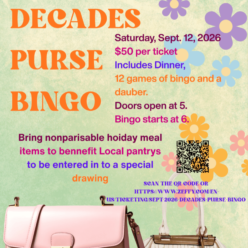 Sept 2026 Purse Bingo Sponsorships