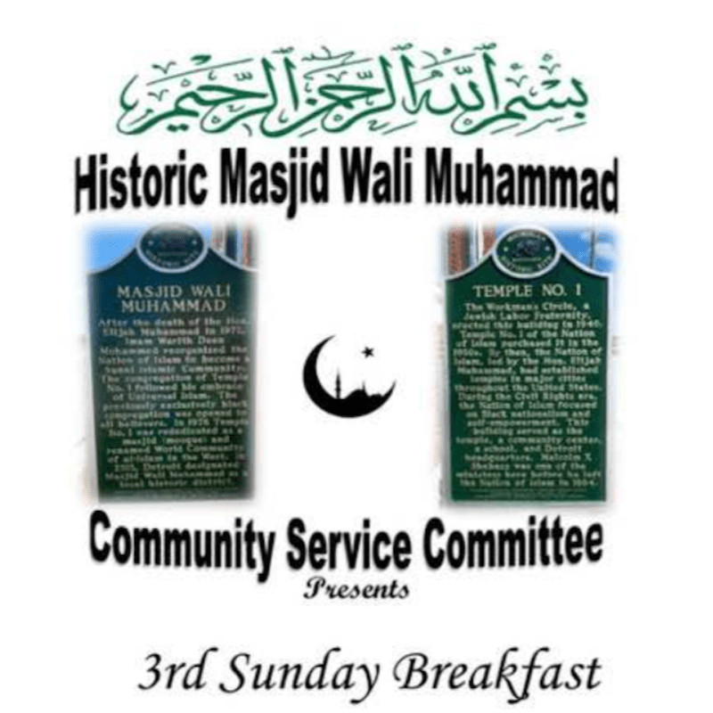 Community Service 3rd Sunday Breakfast