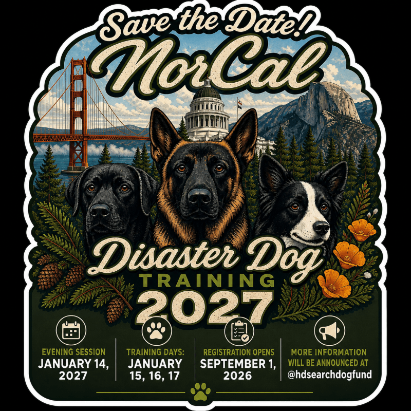 NorCal Disaster Dog Training - 2027