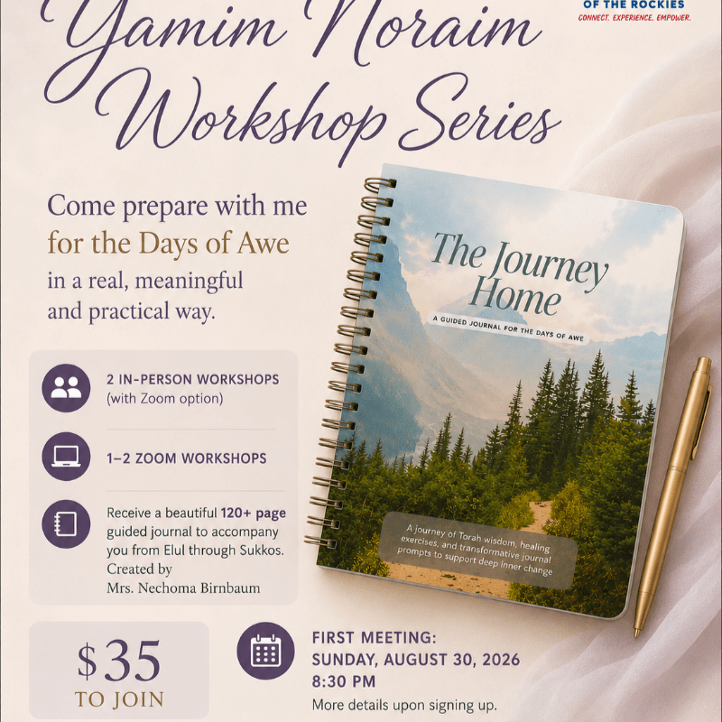 Yamim Noraim Women's Workshop Series