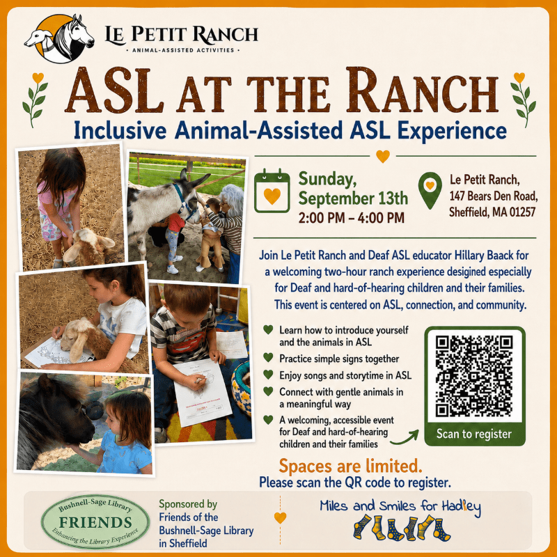 Signs, Stories & Animals: An Inclusive ASL Experience at Le Petit Ranch