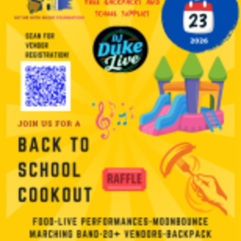 Back to School Cookout Vendor Registration