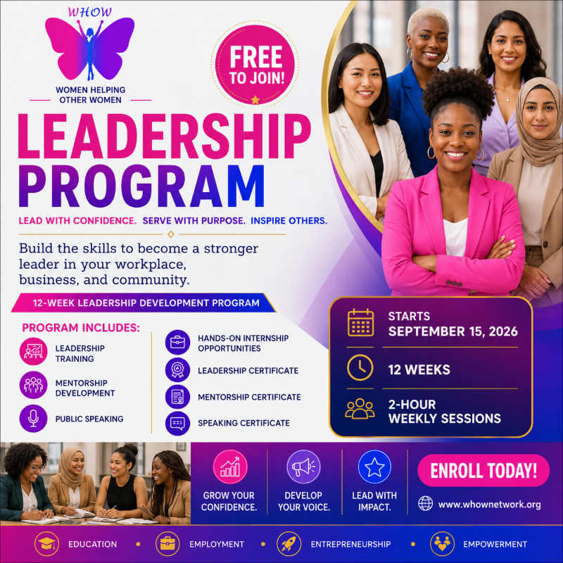 WHOW Leadership Program, 12 Week Leadership Development Cohort