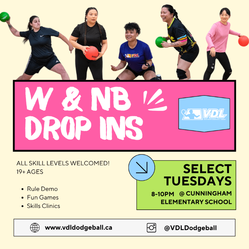 VDL Women's & Non-Binary Dodgeball Drop Ins