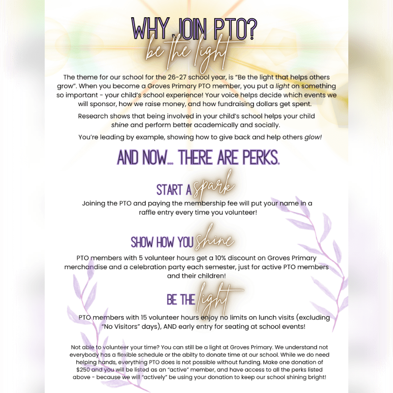 PTO/FBI Memberships