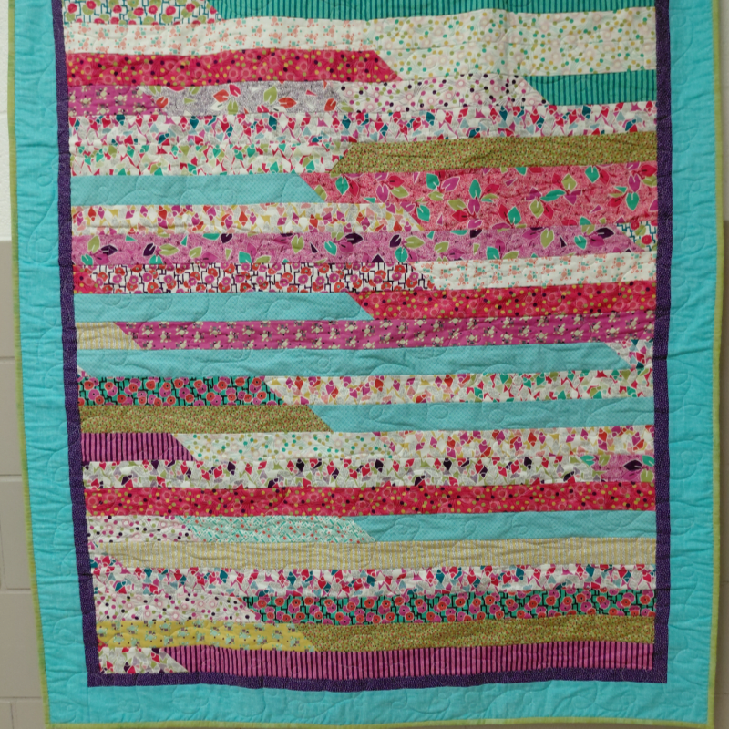 Jelly Roll Race Quilt