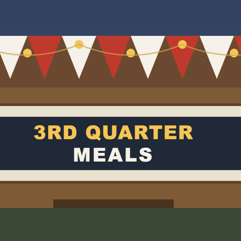 3rd Quarter Meals 2026- 9/18