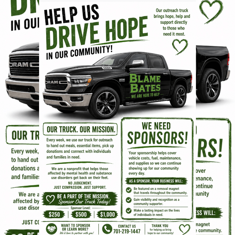 Blame Bates Outreach Truck