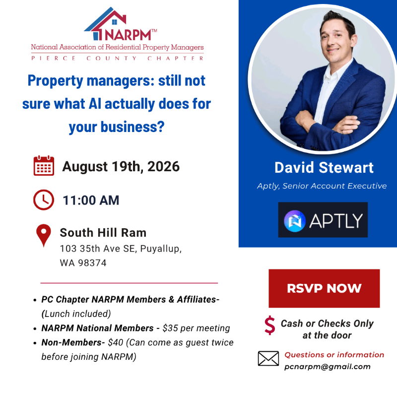 Aug 19-PC NARPM Chapter Meeting