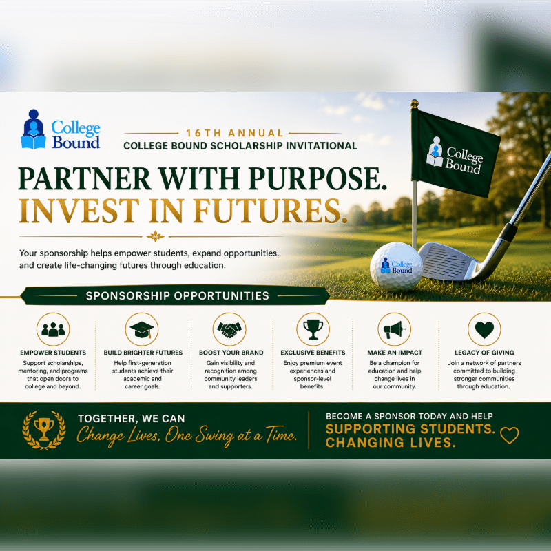 Become a Sponsor – 16th Annual College Bound Scholarship Invitational