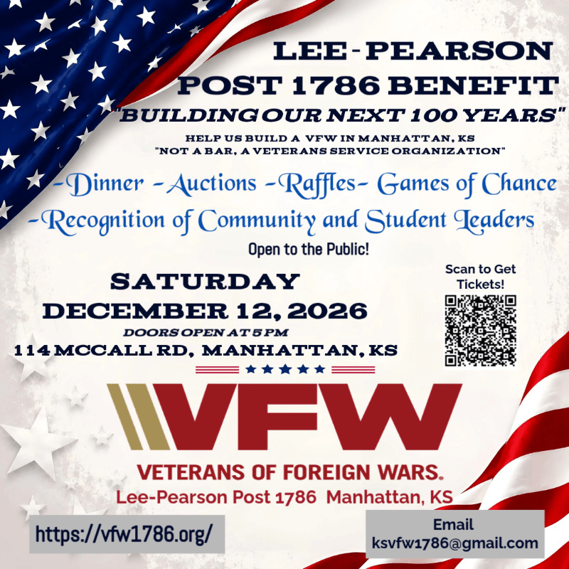 1st Annual Lee Pearson Post 1786 Benefit: Building Our Next 100 Years