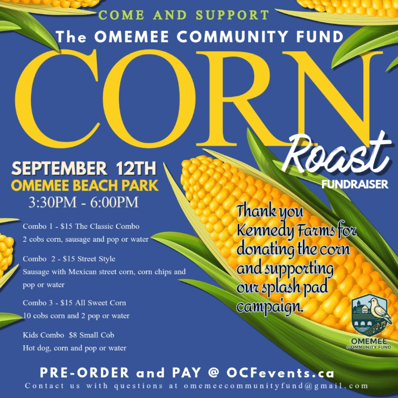 Corn Roast Fundraiser @ Omemee Beach Park