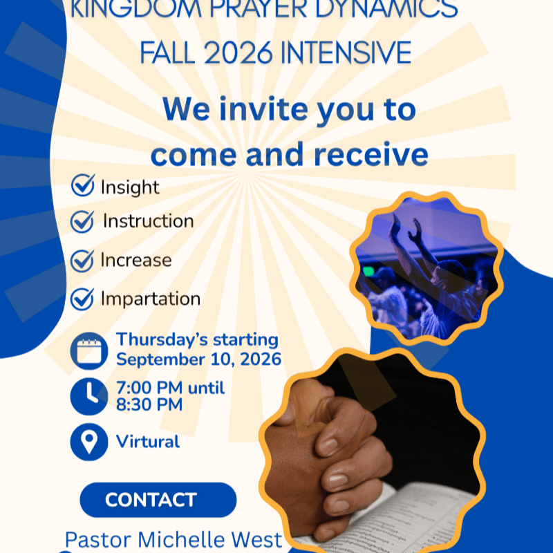 Kingdom Prayer Dynamics Fall 2026 Intensive