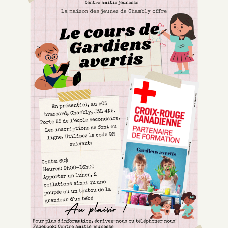 Cours de gardiens avertis à Chambly